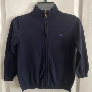 Burberry Boys Zip Up Sweater